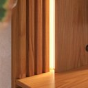 Ver imagem 5 de Painel Ripado para TV até 75 Polegadas com LED 216,8CMX165CM 2 Portas Loa Marrom