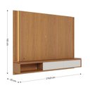 Ver imagem 4 de Painel Ripado para TV até 75 Polegadas com LED 216,8CMX165CM 2 Portas Loa Marrom