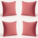 Ver imagem 1 de Kit 4 Almofadas Decorativas 42cm Suede Fofinha Lisa Sofá Cor:rosa