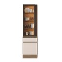 Ver imagem 1 de Paneleiro Cristaleira 2 Portas 215x58 cm Etna Carvalho Oak Off White Poliman