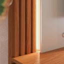 Ver mais imagens de Painel Ripado para TV até 75 Polegadas com LED 216,8CMX165CM 2 Portas Loa Branco