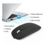 Mouse sem Fio Wireless Bateria Recarregável Clique Silencios - 3
