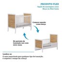 Ver imagem 4 de Quarto de Bebê com Guarda-roupa Cômoda Janelados e Berço 100% MDF Mateo Provençal Espresso Móveis