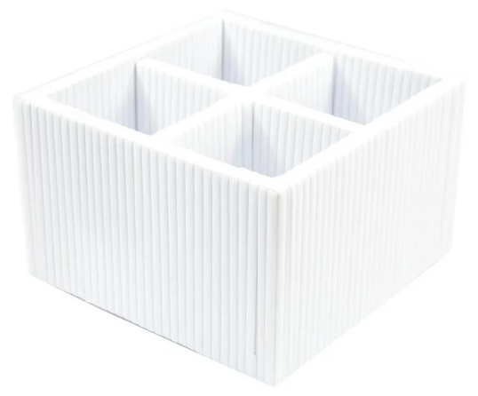 Porta Talheres Branco Fibra Sintética - 2