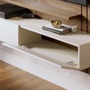 Ver imagem 5 de Painel Ripado para Tv até 65 Polegadas 02 Portas Basculantes 02 Prateleiras Juriti