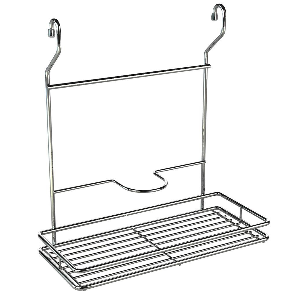 Porta Detergente, Sabão e Esponja Suspenso Inox 7006 - 1
