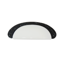 Ver imagem 1 de Puxador Colonial 221-096 com Cerâmica - Preto - Italy Line