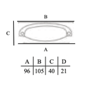 Ver imagem 5 de Puxador Colonial 221-096 com Cerâmica - Preto - Italy Line