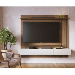 Painel para Tv até 70 Polegadas 3 Portas Basculantes 2 Prateleiras Juriti - 2