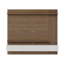 Ver imagem 4 de Painel Ripado para Tv até 70 Polegadas 3 Portas Basculantes 2 Prateleiras Juriti