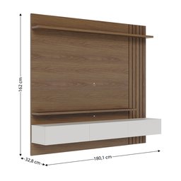 Painel para Tv até 70 Polegadas 3 Portas Basculantes 2 Prateleiras Juriti - 5