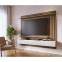 Ver imagem 3 de Painel Ripado para Tv até 70 Polegadas 3 Portas Basculantes 2 Prateleiras Juriti