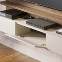 Ver imagem 6 de Painel Ripado para Tv até 70 Polegadas 3 Portas Basculantes 2 Prateleiras Juriti