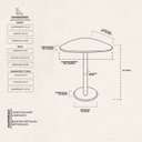 Ver imagem 3 de Mesa Lateral Afrodite Paleta Base de Aço Inoxidável 65cm