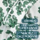 Ver imagem 3 de Jogo Cama Queen Algodao Lauryn Tecido Estampado Premium:verde