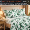 Ver imagem 2 de Jogo Cama Queen Algodao Lauryn Tecido Estampado Premium:verde