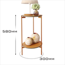 Ver imagem 6 de Conjunto de Mesa Lateral Moderna Retro para Sala de Estar:nature