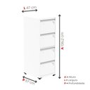 Ver imagem 5 de Gaveteiro Arquivo em Aço 4 Gavetas Of04sltcm