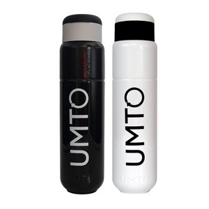 Kit 2 Garrafas Umto Super Resistente Biodegradável 500 Ml Branca e Preta