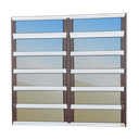 Ver imagem 1 de Basculante Alumínio 2 SEÇÕES120 X 200 Elite V.Refl.Mix Corten Brimak