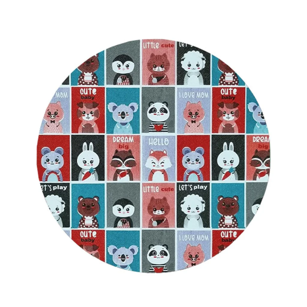 Ver imagem 7 de 4 Jogo Americano Redondo Infantil Pets Impermeável Pvc