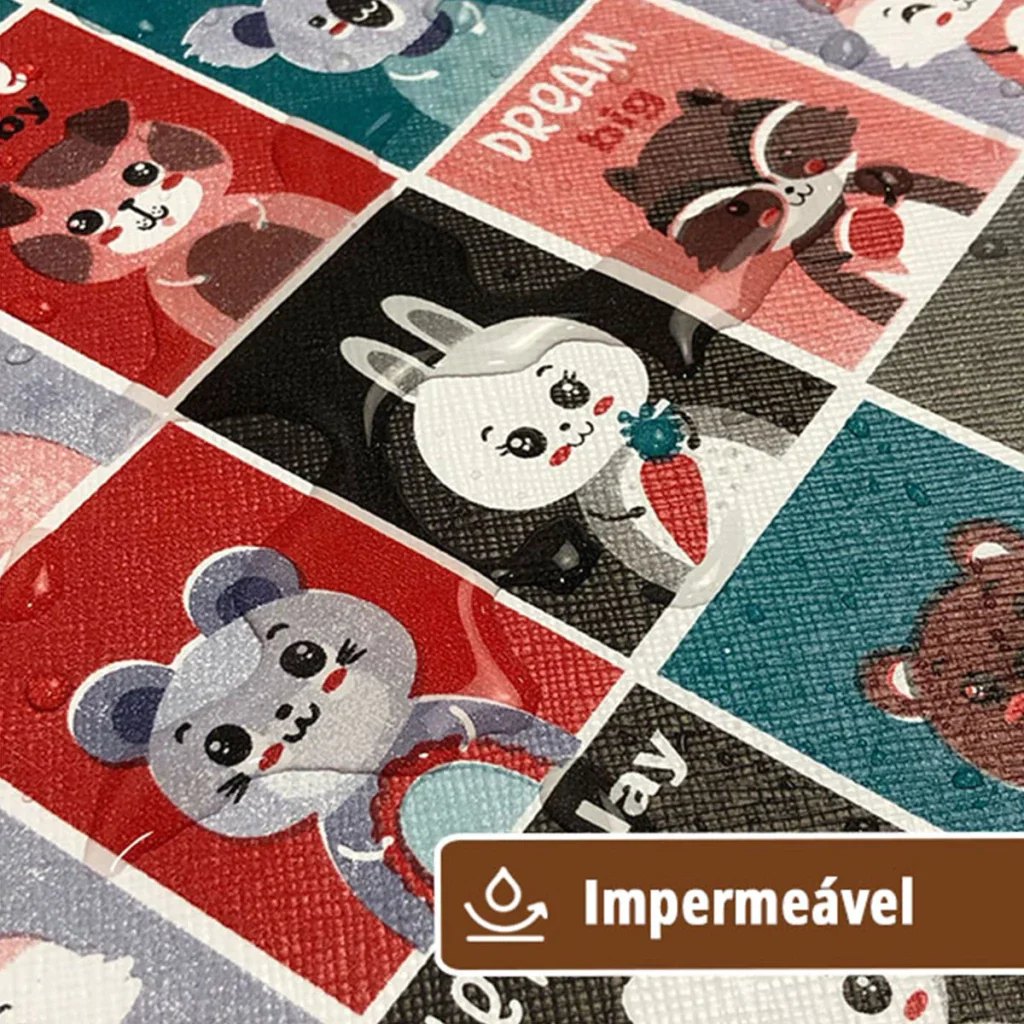 Ver imagem 4 de 4 Jogo Americano Redondo Infantil Pets Impermeável Pvc