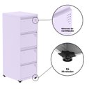 Ver imagem 7 de Gaveteiro Arquivo em Aço 4 Gavetas Of04sltcm