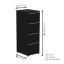 Ver imagem 5 de Gaveteiro Arquivo em Aço 4 Gavetas Of04sltcm