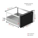 Ver imagem 7 de Gaveteiro Arquivo em Aço 4 Gavetas Of04sltcm