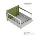 Ver mais imagens de Gaveteiro Arquivo em Aço 4 Gavetas Of04sltcm