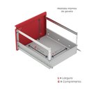 Ver mais imagens de Gaveteiro Arquivo em Aço 4 Gavetas Of04sltcm