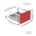 Ver imagem 7 de Gaveteiro Arquivo em Aço 4 Gavetas Of04sltcm