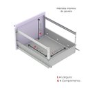 Ver mais imagens de Gaveteiro Arquivo em Aço 4 Gavetas Of04sltcm