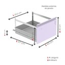 Ver imagem 7 de Gaveteiro Arquivo em Aço 4 Gavetas Of04sltcm