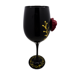 Taça Preta Pomba Gira Rosa Vermelha e Dourado - 2