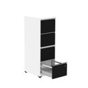 Ver imagem 3 de Gaveteiro Arquivo em Aço 4 Gavetas 47x136,2x57cm