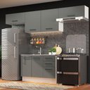 Ver imagem 1 de Armário de Cozinha Compacta 280cm Branco/Cinza Agata Madesa 02
