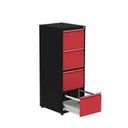 Ver imagem 3 de Gaveteiro Arquivo em Aço 4 Gavetas 47x136,2x57cm