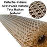 Palhinha Indiana Sextavada Palha para Assento Tela Rattan - 3