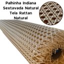 Ver imagem 3 de Palhinha Indiana Sextavada Palha para Assento Tela Rattan