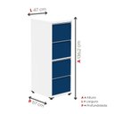 Ver imagem 5 de Gaveteiro Arquivo em Aço 4 Gavetas 136,2x47x57 Cm