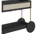 Ver imagem 4 de Carrinho Bar Porta Taças 110 cm:Nero/Dourado
