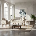 Ver imagem 1 de Kit Namoradeira Decorativa para Sala e 2 Poltronas para Recepção Manicure Consultório Alice Suede