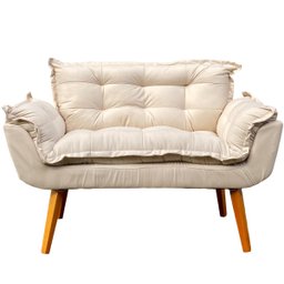 Kit Namoradeira Decorativa + 2 Poltronas Reforçadas Para Amamentação Suede - 3