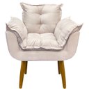 Ver imagem 2 de Kit Namoradeira Decorativa e 2 Poltronas Confortável para Sala Recepção Manicure Alice Suede