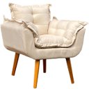 Ver imagem 4 de Kit Namoradeira Decorativa para Sala e 2 Poltronas para Recepção Manicure Consultório Alice Suede