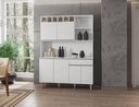Ver imagem 1 de Kit Alice Armário de Cozinha Cor Branco - AJL Móveis
