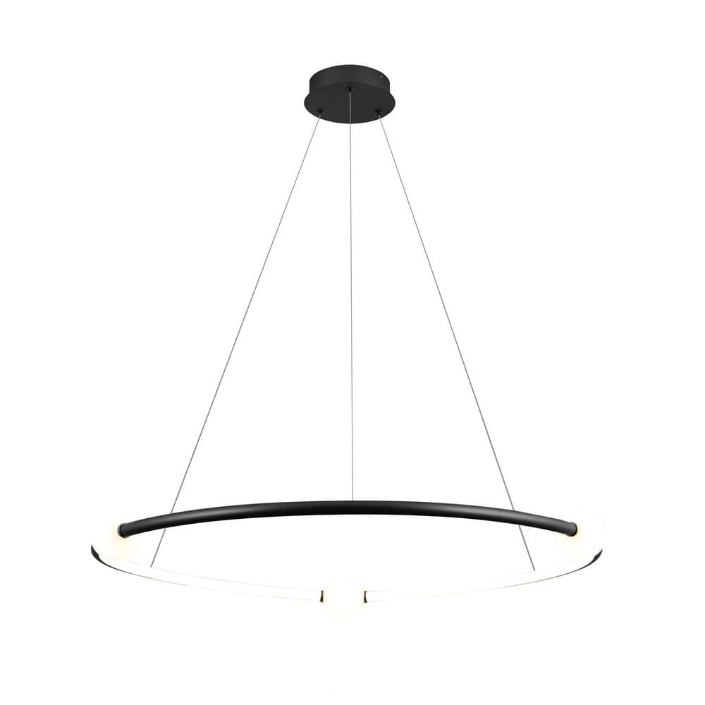 Pendente Bella Nebula Preto e Branco 87cm 35w 3000k 1750lm DW005SB - 1