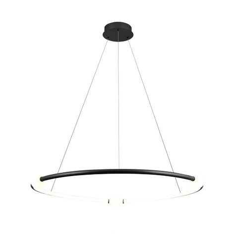 Pendente Bella Nebula Preto e Branco 87cm 35w 3000k 1750lm DW005SB