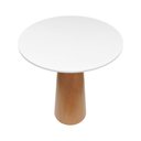 Ver imagem 3 de Mesa Alta Bistrô Cone - Amêndoa - Tampo Ø90cm Branco